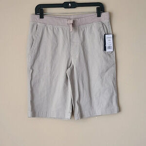 NWT Chaps schoolwear boys stretch shorts sz.16 husky beige(z4)